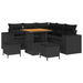 Set de canapele pentru grădină cu pernă cu pernă 8 pcs Negru - WALTI WALTI