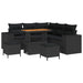 Set de canapele pentru grădină cu pernă cu pernă 8 pcs Negru - WALTI WALTI