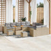 Set de canapele pentru grădină 13 pcs Beige și gri deschis - WALTI WALTI