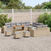 Set de canapele pentru grădină 14 pcs Beige și gri deschis - WALTI WALTI