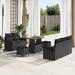 Set de canapele pentru grădină cu pernă cu pernă 8 pcs Negru - WALTI WALTI