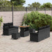 Set de canapele pentru grădină cu pernă cu pernă 8 pcs Negru - WALTI WALTI