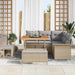Set de canapele pentru grădină 8 pcs Beige și gri deschis - WALTI WALTI