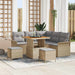 Set de canapele pentru grădină 8 pcs Beige și gri deschis - WALTI WALTI