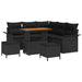 Set de canapele pentru grădină 8 pcs Negru 90 x 55 x 71 cm - WALTI WALTI