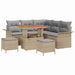 Set de canapele pentru grădină 8 pcs Beige și gri deschis - WALTI WALTI