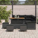 Set de canapele pentru grădină 9 pcs Negru 110 x 55 x 71 cm - WALTI WALTI