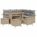 Set de canapele pentru grădină 9 pcs Beige și gri deschis - WALTI WALTI
