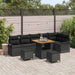 Set de canapele pentru grădină 9 pcs Negru 80 x 80 x 71 cm - WALTI WALTI