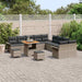 Set de canapele pentru grădină cu pernă cu pernă 13 pcs Gri - WALTI WALTI