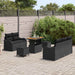 Set de canapele pentru grădină cu pernă cu pernă 8 pcs Negru - WALTI WALTI
