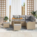 Set de canapele pentru grădină 8 pcs Beige și gri deschis - WALTI WALTI