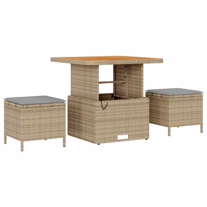 Set de canapele pentru grădină 8 pcs Beige și gri deschis - WALTI WALTI