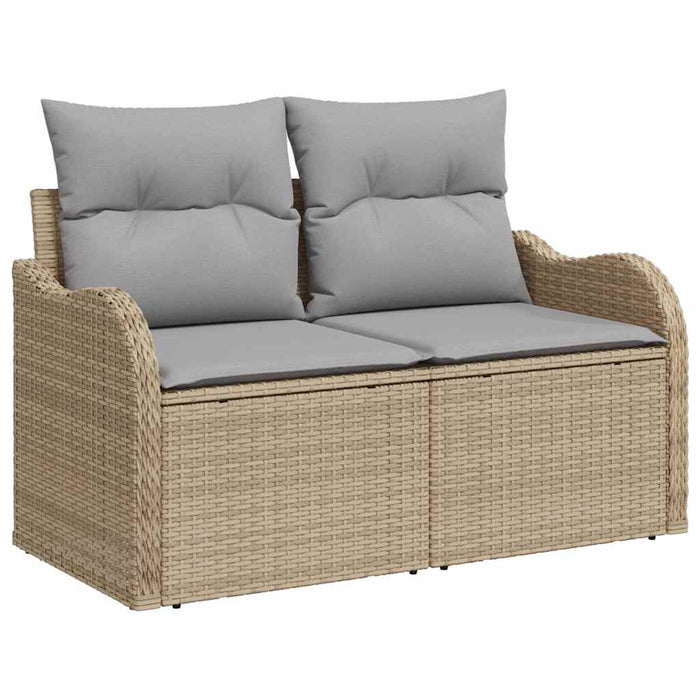 Set de canapele pentru grădină 8 pcs Beige și gri deschis - WALTI WALTI
