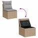 Set de canapele pentru grădină 8 pcs Beige și gri deschis - WALTI WALTI