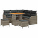 Set de canapele pentru grădină cu pernă cu depozitare 8 pcs Gri - WALTI WALTI