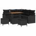 Set de canapele pentru grădină 8 pcs Negru 90 x 55 x 71 cm - WALTI WALTI