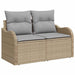 Set de canapele pentru grădină 9 pcs Beige și gri deschis - WALTI WALTI