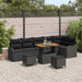 Set de canapele pentru grădină 9 pcs Negru 90 x 55 x 71 cm - WALTI WALTI