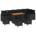 Set de canapele pentru grădină 10 pcs Negru 110 x 55 x 71 cm - WALTI WALTI