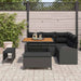 Set de canapele pentru grădină 8 pcs Negru 100 x 100 x 71 cm - WALTI WALTI