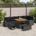 Set de canapele pentru grădină 9 pcs Negru 100 x 100 x 71 cm - WALTI WALTI