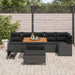 Set de canapele pentru grădină 9 pcs Negru 100 x 100 x 71 cm - WALTI WALTI