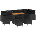Set de canapele pentru grădină 10 pcs Negru 110 x 55 x 71 cm - WALTI WALTI