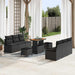 Set de canapele pentru grădină cu pernă cu pernă 9 pcs Negru Rattan poli - WALTI WALTI