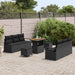 Set de canapele pentru grădină cu pernă cu pernă 9 pcs Negru Rattan poli - WALTI WALTI