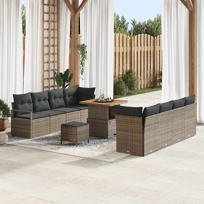 Set de canapele pentru grădină cu pernă Gri 80 x 80 x 71 cm - WALTI WALTI