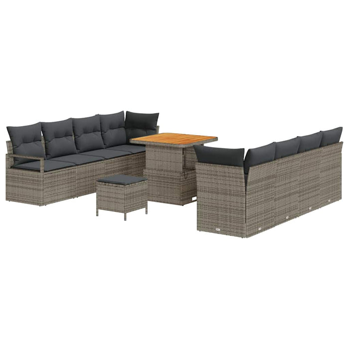 Set de canapele pentru grădină cu pernă Gri 80 x 80 x 71 cm - WALTI WALTI