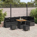 Set de canapele pentru grădină 9 pcs Negru 80 x 80 x 71 cm - WALTI WALTI
