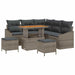 Set de canapele pentru grădină cu pernă cu depozitare 8 pcs Gri - WALTI WALTI