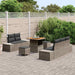 Set de canapele pentru grădină cu pernă 8 pcs Gri Rattan poli - WALTI WALTI