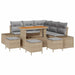 Set de canapele pentru grădină 8 pcs Bej Rattan poli - WALTI WALTI