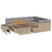 Set de canapele pentru grădină 12 pcs Beige și gri deschis - WALTI WALTI