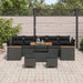 Set de canapele pentru grădină 10 pcs Negru Rattan poli - WALTI WALTI
