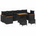 Set de canapele pentru grădină 10 pcs Negru Rattan poli - WALTI WALTI