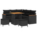 Set de canapele pentru grădină cu pernă 8 pcs Negru Rattan poli - WALTI WALTI