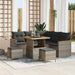 Set de canapele pentru grădină cu pernă 8 pcs Gri Rattan poli - WALTI WALTI