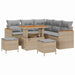 Set de canapele pentru grădină cu pernă 8 pcs Bej Rattan poli - WALTI WALTI