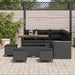 Set de canapele pentru grădină cu pernă 9 pcs Negru Rattan poli - WALTI WALTI