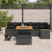 Set de canapele pentru grădină cu pernă 9 pcs Negru Rattan poli - WALTI WALTI