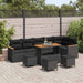 Set de canapele pentru grădină 10 pcs Negru Rattan poli - WALTI WALTI