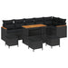 Set de canapele pentru grădină 10 pcs Negru Rattan poli - WALTI WALTI