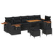 Set de canapele pentru grădină cu pernă 13 pcs Negru poliratan - WALTI WALTI