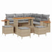 Set de canapele pentru grădină 10 pcs Beige și gri deschis - WALTI WALTI