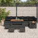 Set de canapele pentru grădină 10 pcs Negru Rattan poli - WALTI WALTI