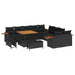 Set de canapele pentru grădină 13 pcs Negru Rattan poli - WALTI WALTI